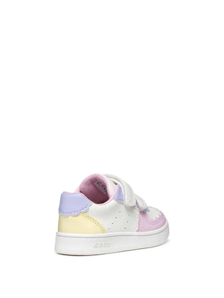 SNEAKERS BAMBINA - GEOX BIANCO-GIALLO - B555MA 000BC 5