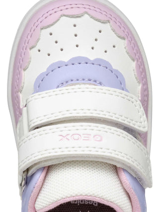 SNEAKERS BAMBINA - GEOX BIANCO-GIALLO - B555MA 000BC 8