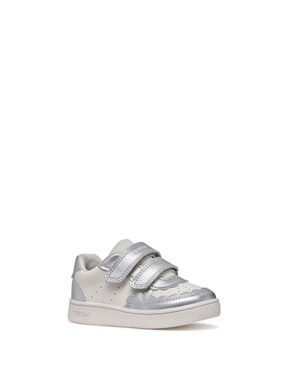 Mädchen-Sneaker - Geox Weiß-Silber - B555MA 054AJ 2