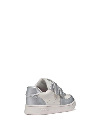 Mädchen-Sneaker - Geox Weiß-Silber - B555MA 054AJ 4