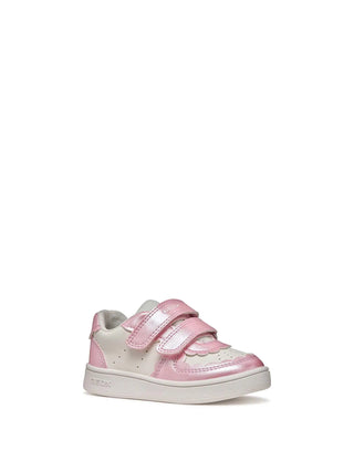 Mädchen-Sneaker - Geox Weiß-Pink - B555MA 054AJ 2