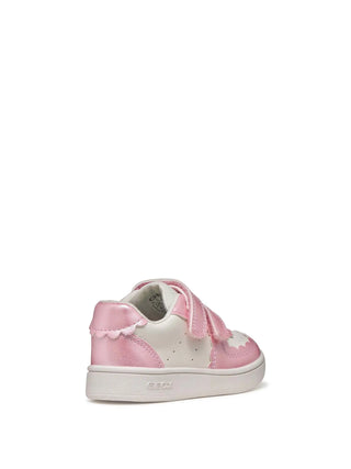 Mädchen-Sneaker - Geox Weiß-Pink - B555MA 054AJ 4