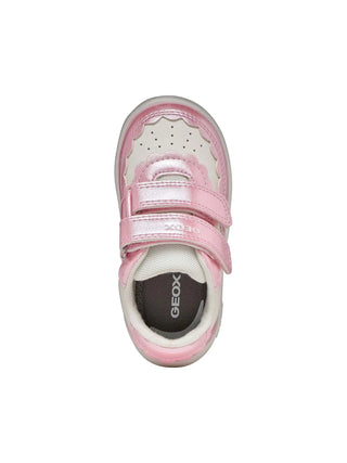 Mädchen-Sneaker - Geox Weiß-Pink - B555MA 054AJ 5