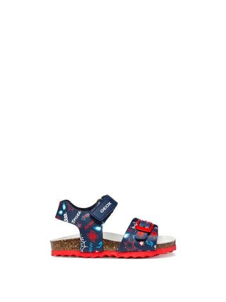 SANDALO BAMBINO - GEOX NAVY-ROSSO - B652QB 00004 1