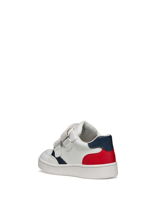 SNEAKERS BAMBINO - GEOX BIANCO-ROSSO - B655LC 000BC 3