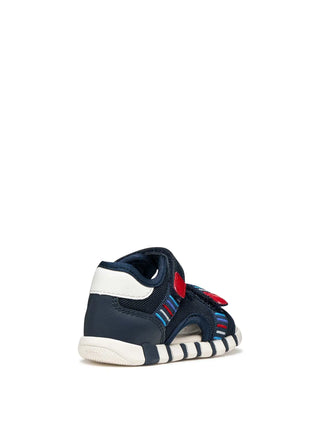 SANDALO BAMBINO - GEOX NAVY-ROSSO - B655PA 0BC14 4