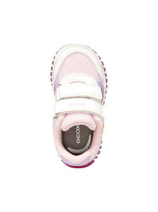 SNEAKERS BAMBINA - GEOX BIANCO-ROSA - B6561A 002AS 5