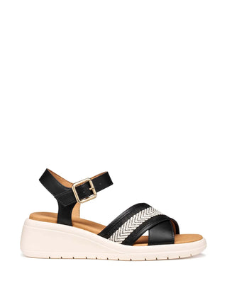 SANDALO DONNA - GEOX NERO - D550EG 05411