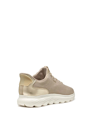 SNEAKERS DONNA - GEOX TAUPE-ORO - D557MA 06KBN 4