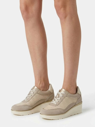 SNEAKERS DONNA - GEOX BEIGE-TAUPE - D55RAB 05422 7