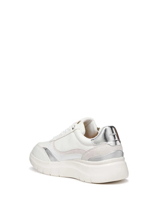 SNEAKERS DONNA - GEOX BIANCO-ARGENTO - D56YNE 0BCBN 3