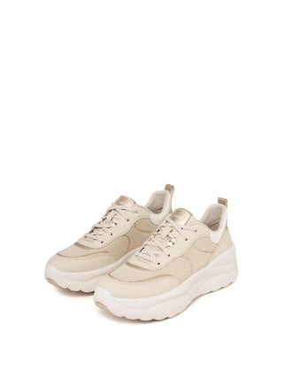 SNEAKERS DONNA - GEOX BEIGE-ORO - D651FB 09BBN 3