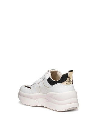 SNEAKERS DONNA - GEOX BIANCO-ORO - D651FB 09BBN 3