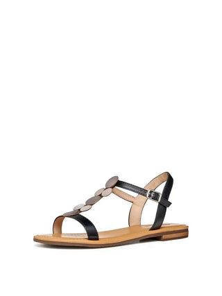 SANDALO DONNA - GEOX NERO - D65LXE 0N61J 2