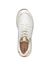 SNEAKERS DONNA - GEOX BIANCO-ORO - D65NQB 05411 5