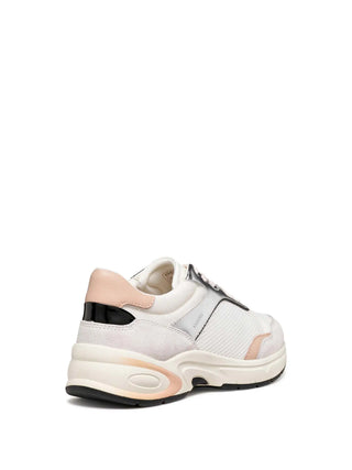SNEAKERS DONNA - GEOX BIANCO-ARGENTO - D65YLA 014BN 4