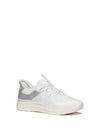 SNEAKERS DONNA - GEOX BIANCO-ARGENTO - D670JB 014AJ 2