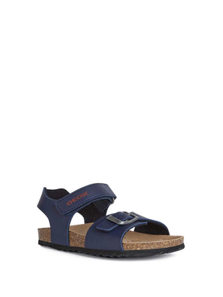 SANDALO RAGAZZO - GEOX NAVY-ROSSO - J028LB 00054 2