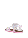 SANDALO RAGAZZA - GEOX BIANCO-ROSA - J158MC 000FC 3