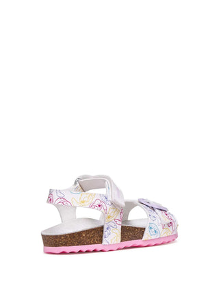 SANDALO RAGAZZA - GEOX BIANCO-ROSA - J158MC 000FC 4