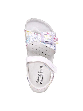 SANDALO RAGAZZA - GEOX BIANCO-ROSA - J158MC 000FC 5