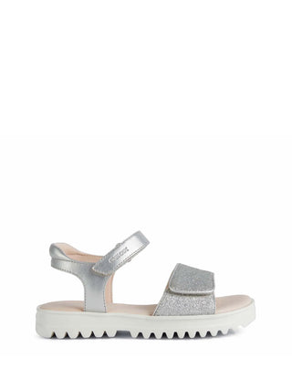 SANDALO RAGAZZA - GEOX ARGENTO - J256EB 0NFEW 1