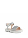 SANDALO RAGAZZA - GEOX ARGENTO - J256EB 0NFEW 2