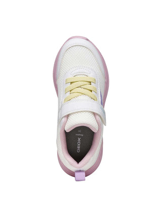 SNEAKERS RAGAZZA - GEOX BIANCO-ROSA - J36FWB 01454 5