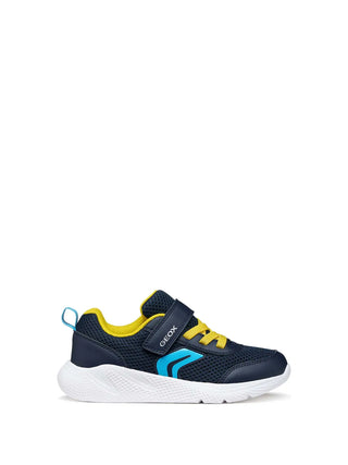 SNEAKERS RAGAZZO - GEOX NAVY-GIALLO - J36GBA 01454