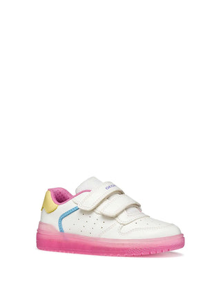 Jungen-Sneaker - GEOX Weiß-Rosa - J45HXB 0003W 2