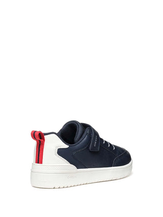 Jungen-Sneaker - Geox Marineblau-Weiß - J45LQA 05411 4