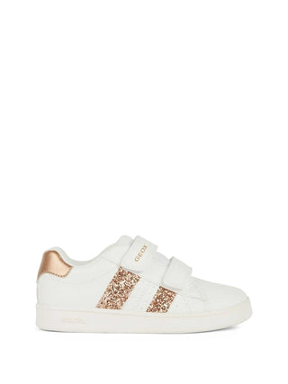 SNEAKERS RAGAZZA - GEOX BIANCO-ROSA - J45LRA 000BC 1