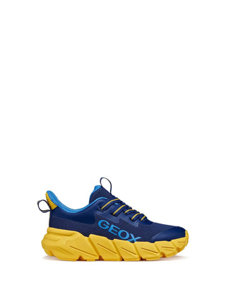SNEAKERS RAGAZZO - GEOX NAVY-GIALLO - J46N1A 0149J 1
