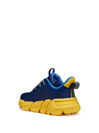 SNEAKERS RAGAZZO - GEOX NAVY-GIALLO - J46N1A 0149J 3