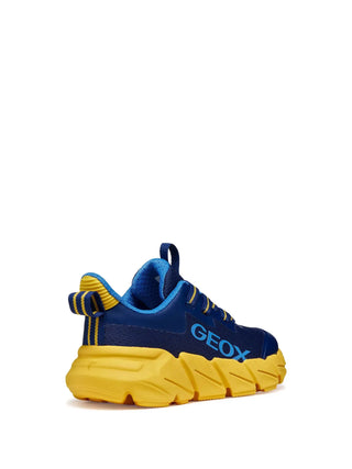 SNEAKERS RAGAZZO - GEOX NAVY-GIALLO - J46N1A 0149J 4