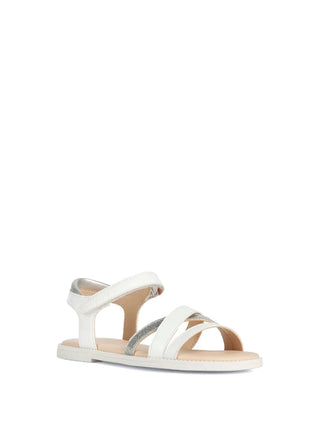 SANDALO RAGAZZA - GEOX BIANCO - J5235D 00254 2