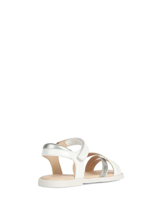 SANDALO RAGAZZA - GEOX BIANCO - J5235D 00254 4
