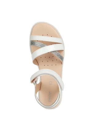 SANDALO RAGAZZA - GEOX BIANCO - J5235D 00254 5