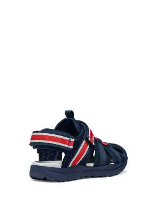 RAGNETTO RAGAZZO - GEOX NAVY-ROSSO - J555XA 01454 4