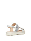 SANDALO RAGAZZA - GEOX BIANCO-ARGENTO - J556EA 0BCEW 4
