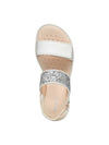 SANDALO RAGAZZA - GEOX BIANCO-ARGENTO - J556EA 0BCEW 5