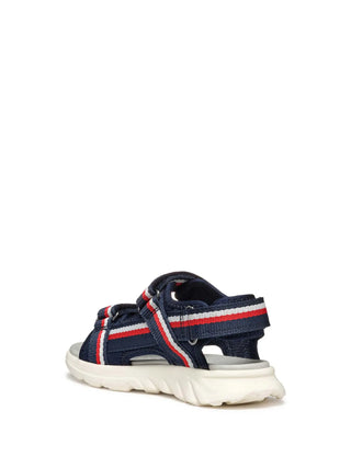 SANDALO RAGAZZO - GEOX NAVY-ROSSO - J55F1C 01511 3