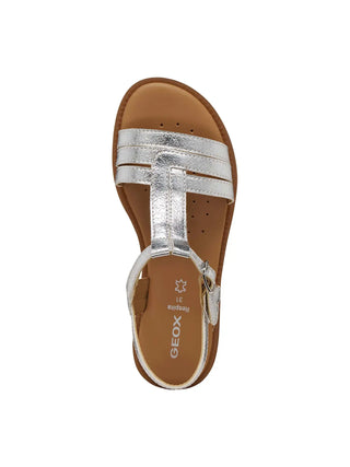 SANDALO RAGAZZA - GEOX ARGENTO - J6535B 000BN 5