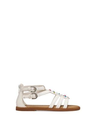 SANDALO RAGAZZA - GEOX BIANCO-MULTI - J6535D 000BC 1