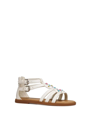 SANDALO RAGAZZA - GEOX BIANCO-MULTI - J6535D 000BC 2