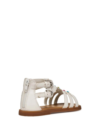 SANDALO RAGAZZA - GEOX BIANCO-MULTI - J6535D 000BC 4