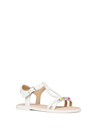 SANDALO RAGAZZA - GEOX BIANCO - J6535H 000BC 2