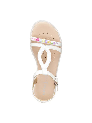 SANDALO RAGAZZA - GEOX BIANCO - J6535H 000BC 5