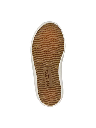 SNEAKERS RAGAZZA - GEOX BIANCO-ARGENTO - J654NB 0BCEW 6