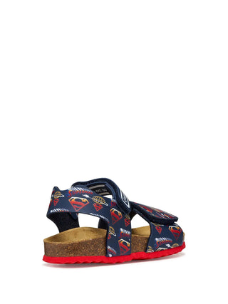 SANDALO RAGAZZO - GEOX NAVY-ROSSO - J658LC 0006A 4